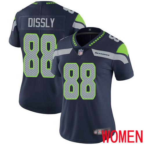 Seattle Seahawks Limited Navy Blue Women Will Dissly Home Jersey NFL Football #88 Vapor Untouchable